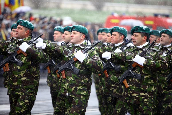 Romania National Day soldiers — Stock Photo, Image