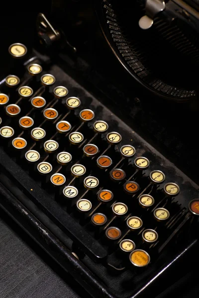 Vintage typewriter keyboard — Stock Photo, Image