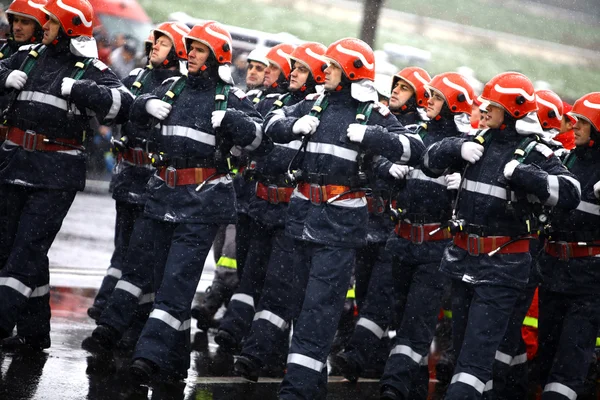 Roumanie Fête nationale pompiers — Photo