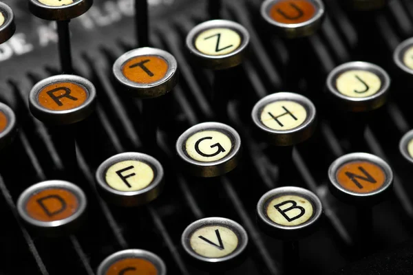 Vintage typewriter keyboard — Stock Photo, Image