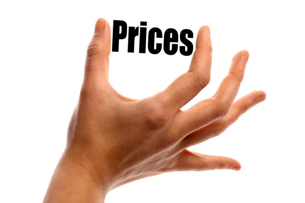 Squeezing prices — Stock Photo, Image