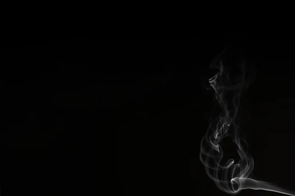 Humo sobre fondo negro —  Fotos de Stock