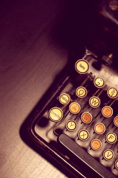 Teclado de máquina de escribir Vintage — Foto de Stock