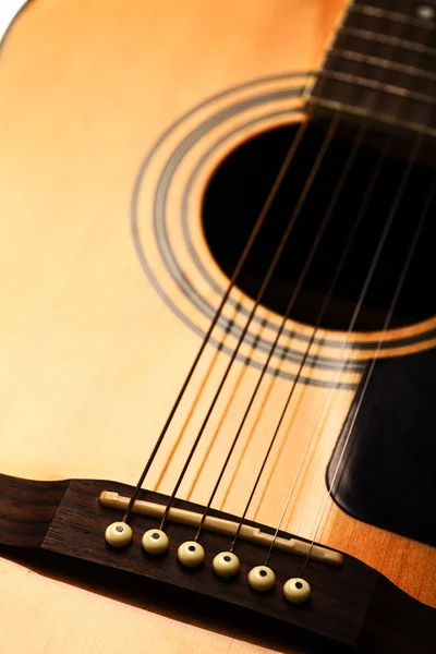 Acoustic guitar detail Royalty Free Stock Images