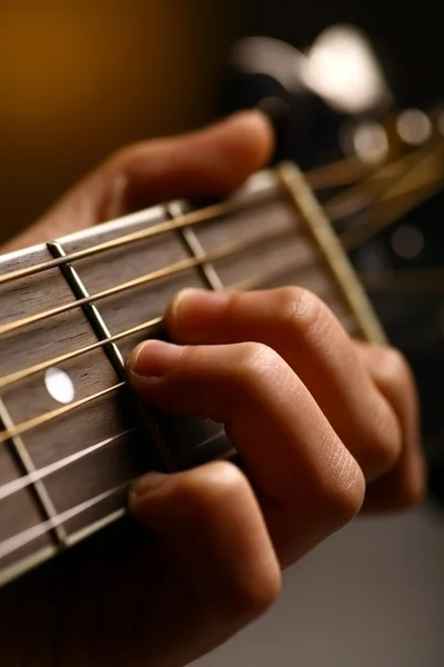 Akoestische gitaar detail — Stockfoto