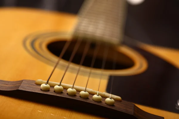 Acoustic guitar detail — Stock Photo, Image