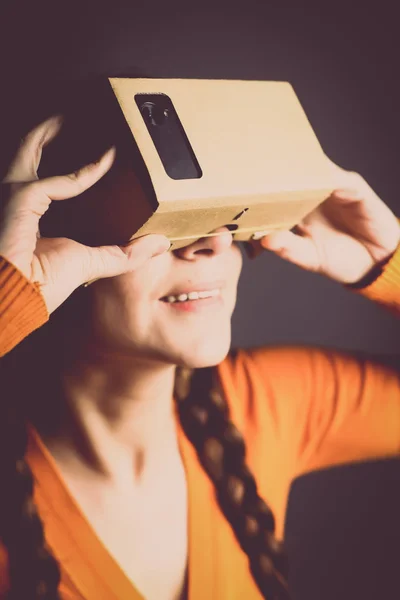 Cardboard virtual reality — Stock Photo, Image