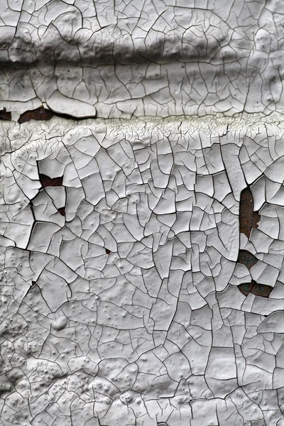 Cracked white paint — Stock Photo, Image