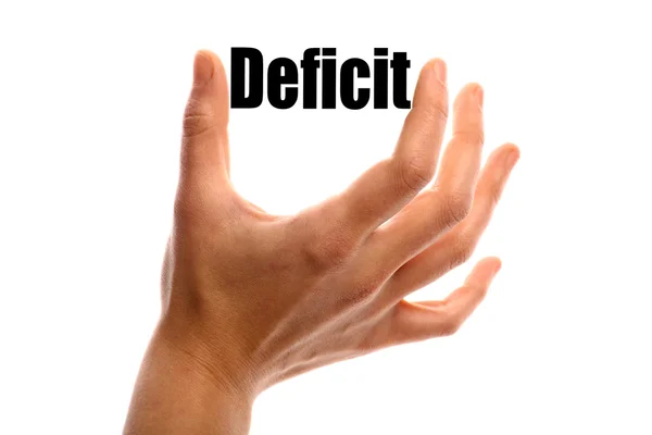 Дефицита — стоковое фото