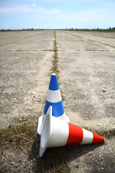 Cones on the road — Stock Photo, Image