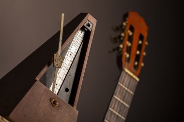 Vintage metronome clipart