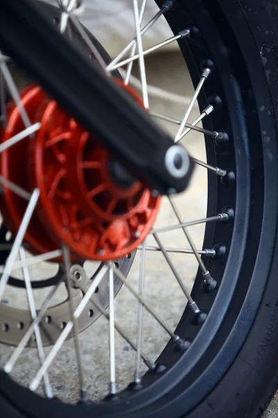 Motorcycle tire detail — Stock Photo, Image