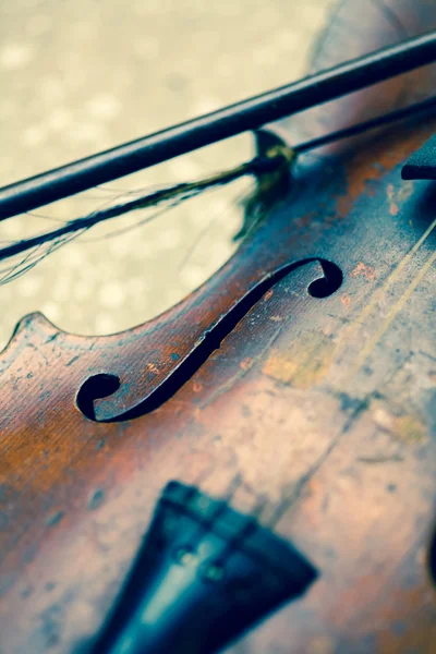 Gebrauchte Geige Bild — Stockfoto