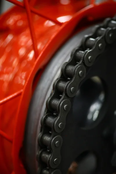 Motorcycle chain detail — Stock Photo, Image