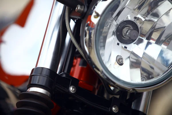 Detalle del faro de motocicleta — Foto de Stock