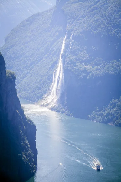 Wodospad siedem sióstr w Norwegii — Zdjęcie stockowe
