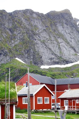 Lofoten, Norveç'te geleneksel evleri