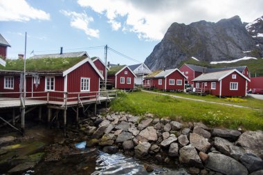 Lofoten, Norveç'te geleneksel evleri