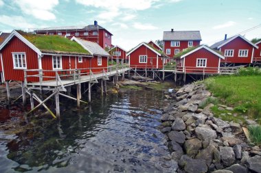 Lofoten, Norveç'te geleneksel evleri