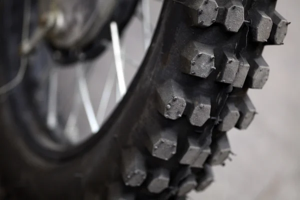 Motorcycle tire detail — Stock Photo, Image