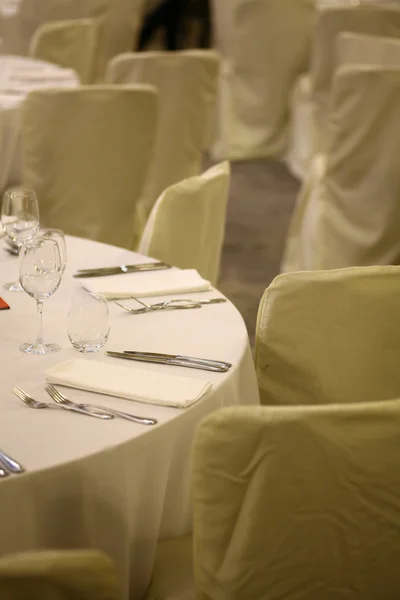 Table in a restaurant — Stock Photo, Image