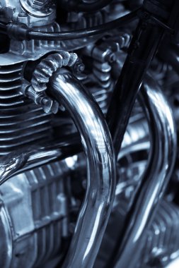 motosiklet egzoz detay