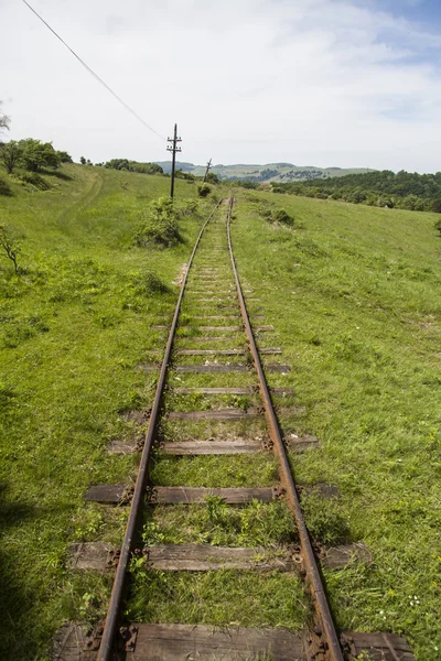 Tom järnväg bild — Stockfoto