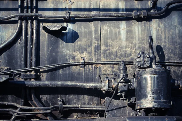 Locomotiva a vapor abandonada — Fotografia de Stock