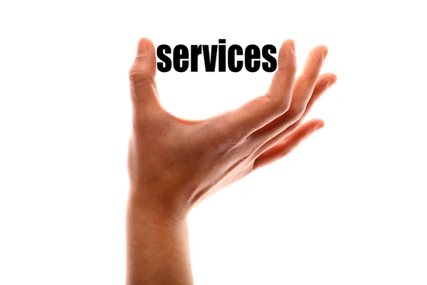 Conceito de serviços mais pequeno — Fotografia de Stock