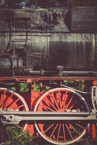 Verlassene Dampflokomotive — Stockfoto