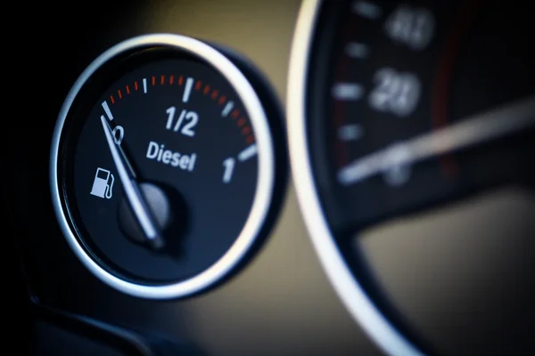 Fuel gauge - diesel — Stock Photo, Image