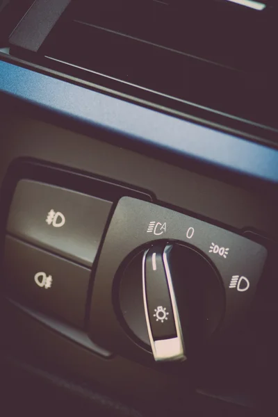 Bilen headlight switch — Stockfoto