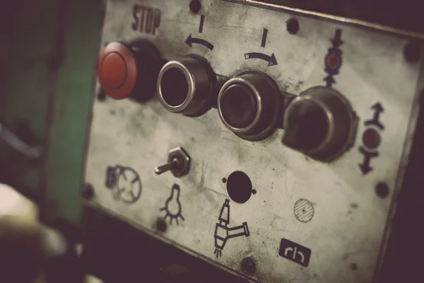 Κουμπιά σε ένα πίνακα ελέγχου — Φωτογραφία Αρχείου