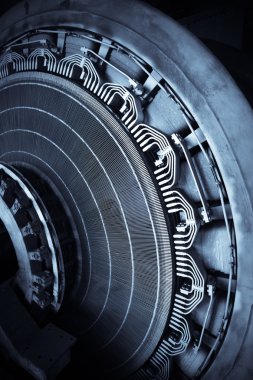 Bir elektrik motoru stator