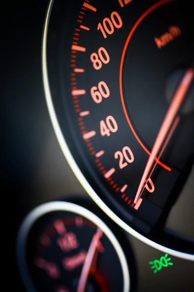 Car speedometer detail Royalty Free Stock Images