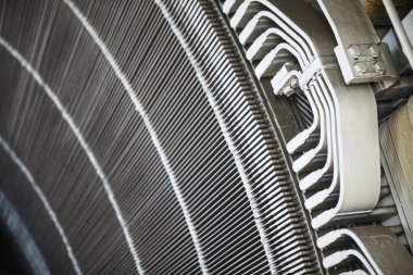 Bir elektrik motoru stator
