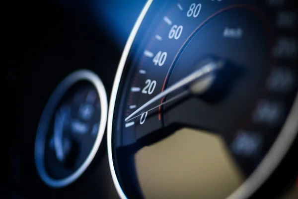 Araba hız göstergesi detay — Stok fotoğraf