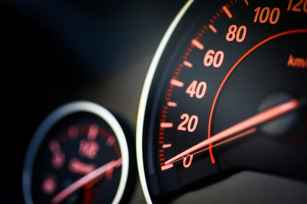 Car speedometer detail — Stock Photo, Image