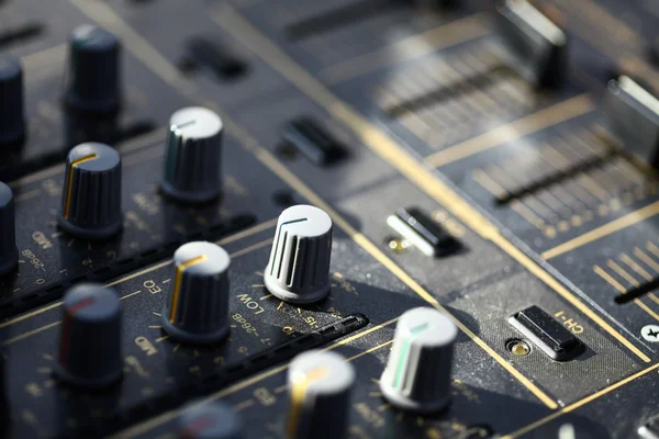 Sound mixer details — Stockfoto