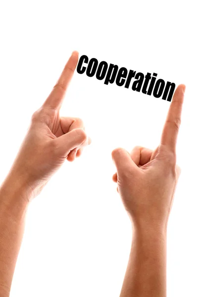 Menor conceito de cooperação — Fotografia de Stock