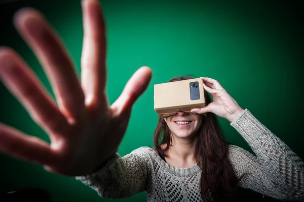 Картонні Віртуальна реальність — стокове фото