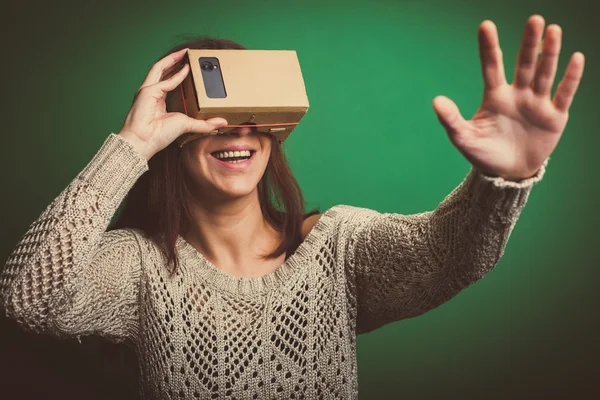 Karton virtuális valóság — Stock Fotó