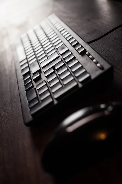 Detalhe teclado do computador — Fotografia de Stock