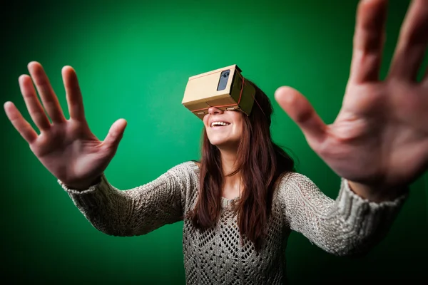 Cardboard virtual reality — Stock Photo, Image