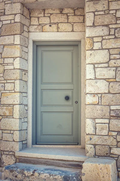 The old house door represent the house decoration — Stock Photo, Image