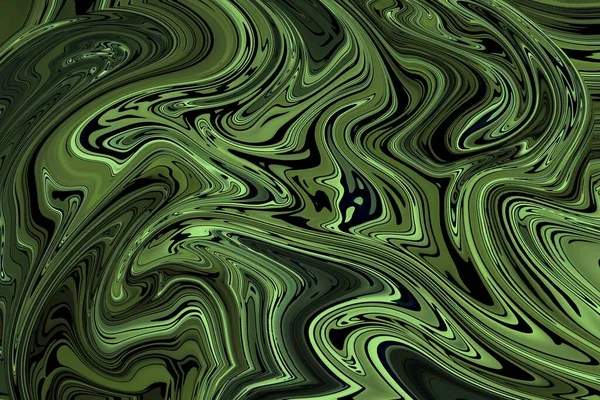 Kreative Marmor abstrakten Hintergrund mit fließenden Effekt, grüne Steigungen gesäumten Formen — Stockfoto
