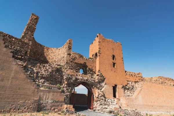 Ani stad ruïnes historische oeroude ravages van een antieke stad in Kars, Turkije. — Stockfoto