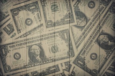 Bize dolar eski ahşap zemin üzerine