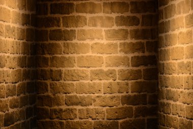 Eski grunge iç döşeme tuğla duvarlı