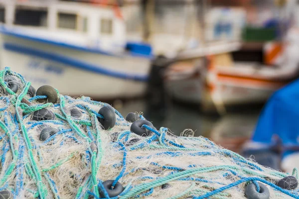 Pesca e barcos — Fotografia de Stock